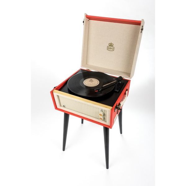 GPO Bermuda dansette platenspeler rood