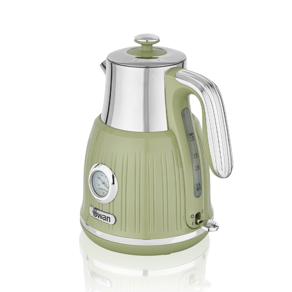 Swan SK31040GN Retro Waterkoker 1.5 Liter Groen