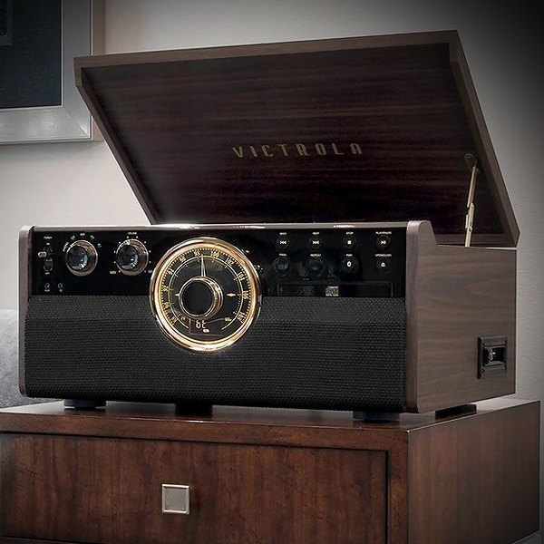 Victrola VTA-270B Retro Platenspeler Bluetooth 6 in 1 Mahonie