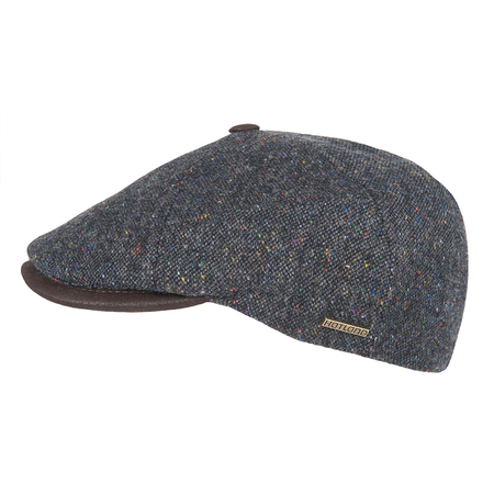  Hatland Terry Flat Cap Wol Antraciet
