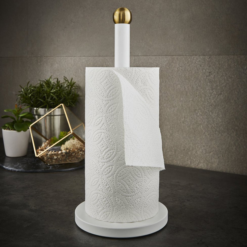 Swan retro keukenrolhouder wit 