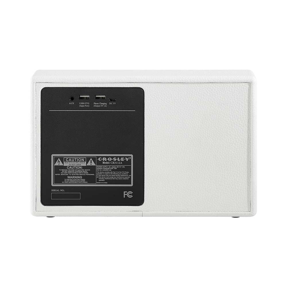 Crosley Montero retro Bluetooth speaker wit Crosley Montero retro Bluetooth speaker wit