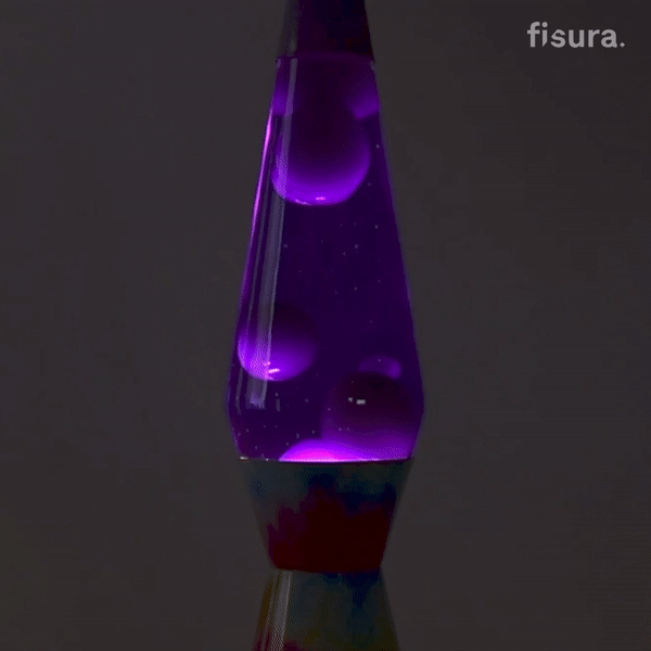 Lavalamp tie dye paars