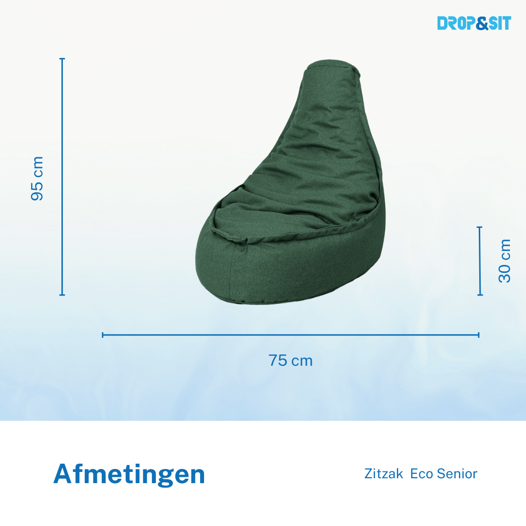 Drop&Sit zitzak stoel groen senior