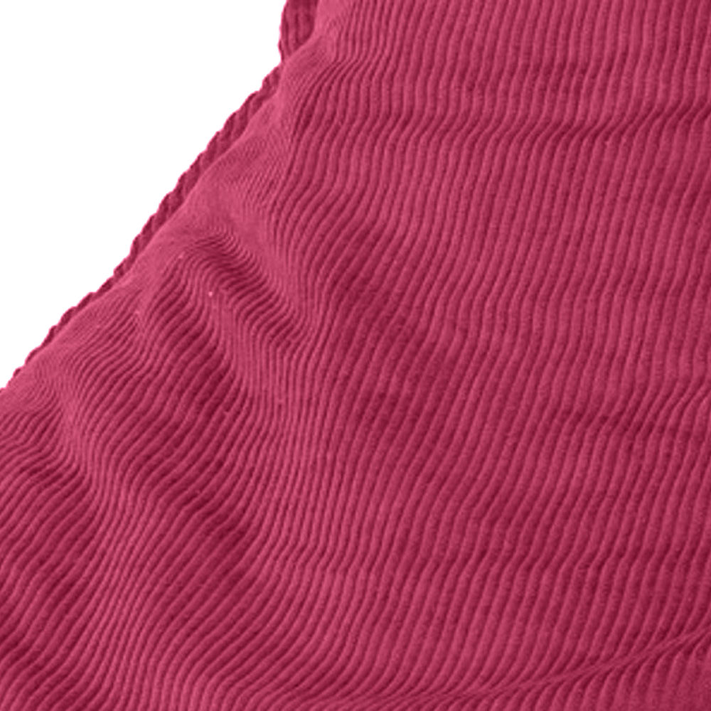 Zitzak stoel ribstof cerise 100x80cm