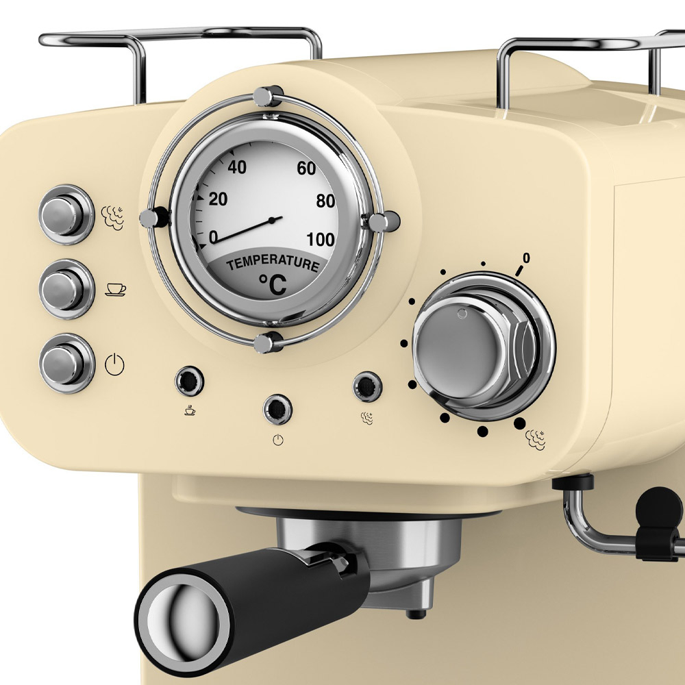 Retro espressomachine creme