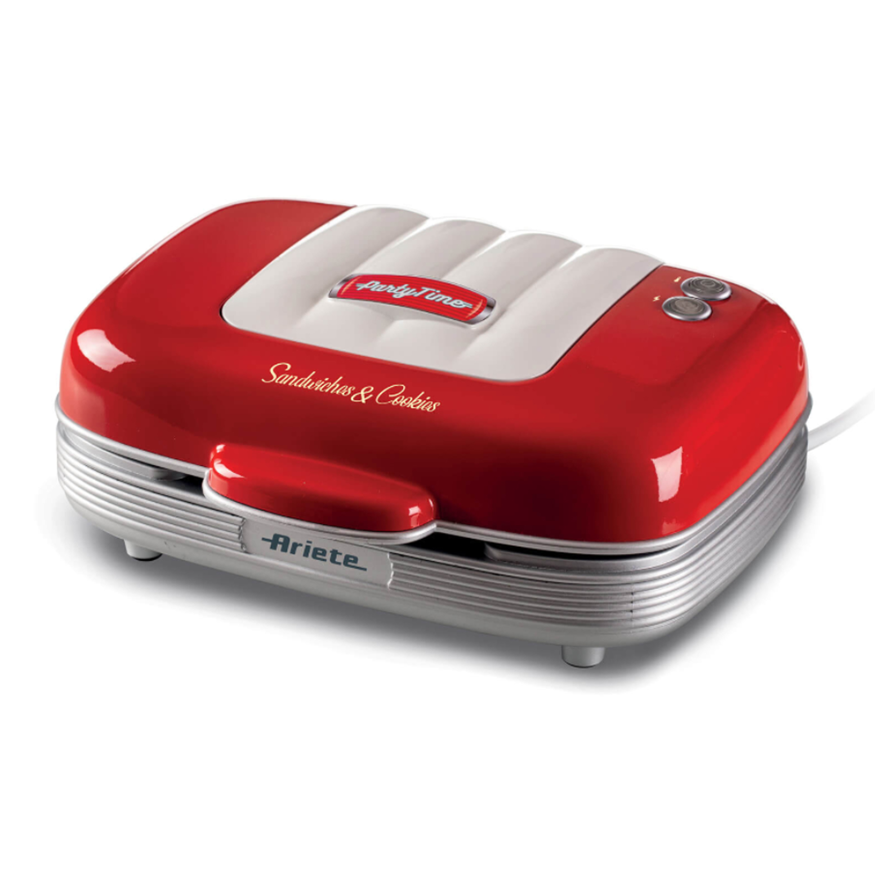 Ariete retro sandwich & cookies maker rood
