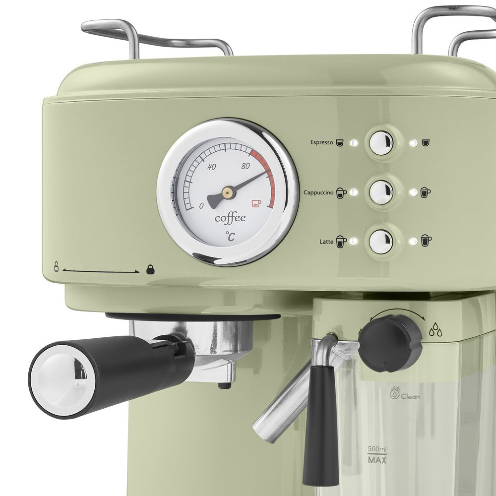 Swan one-touch retro espressomachine groen