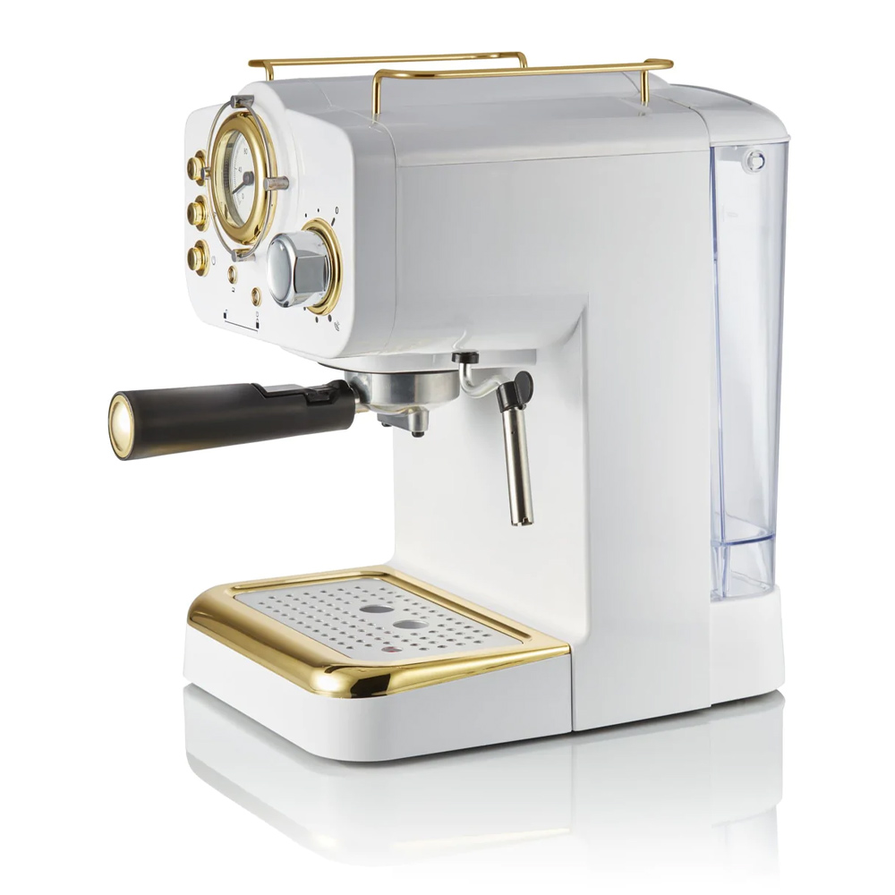 Swan Gatsby retro espressomachine wit