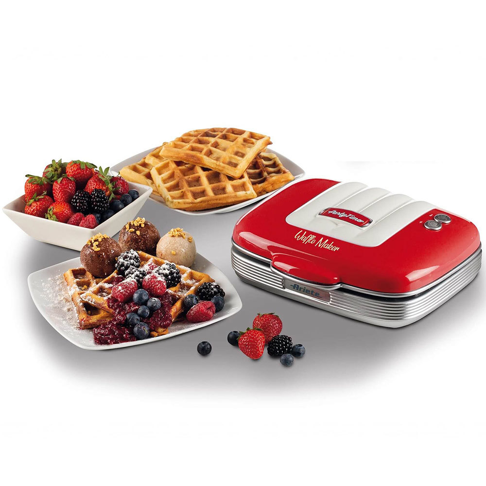 Wafelijzer rood