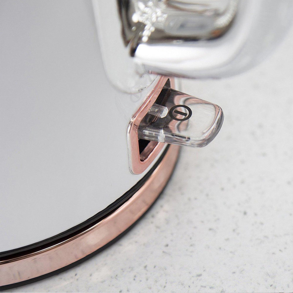 Tower T10023W  Retro Waterkoker 1.7 Liter Bottega Rose Gold Wit  