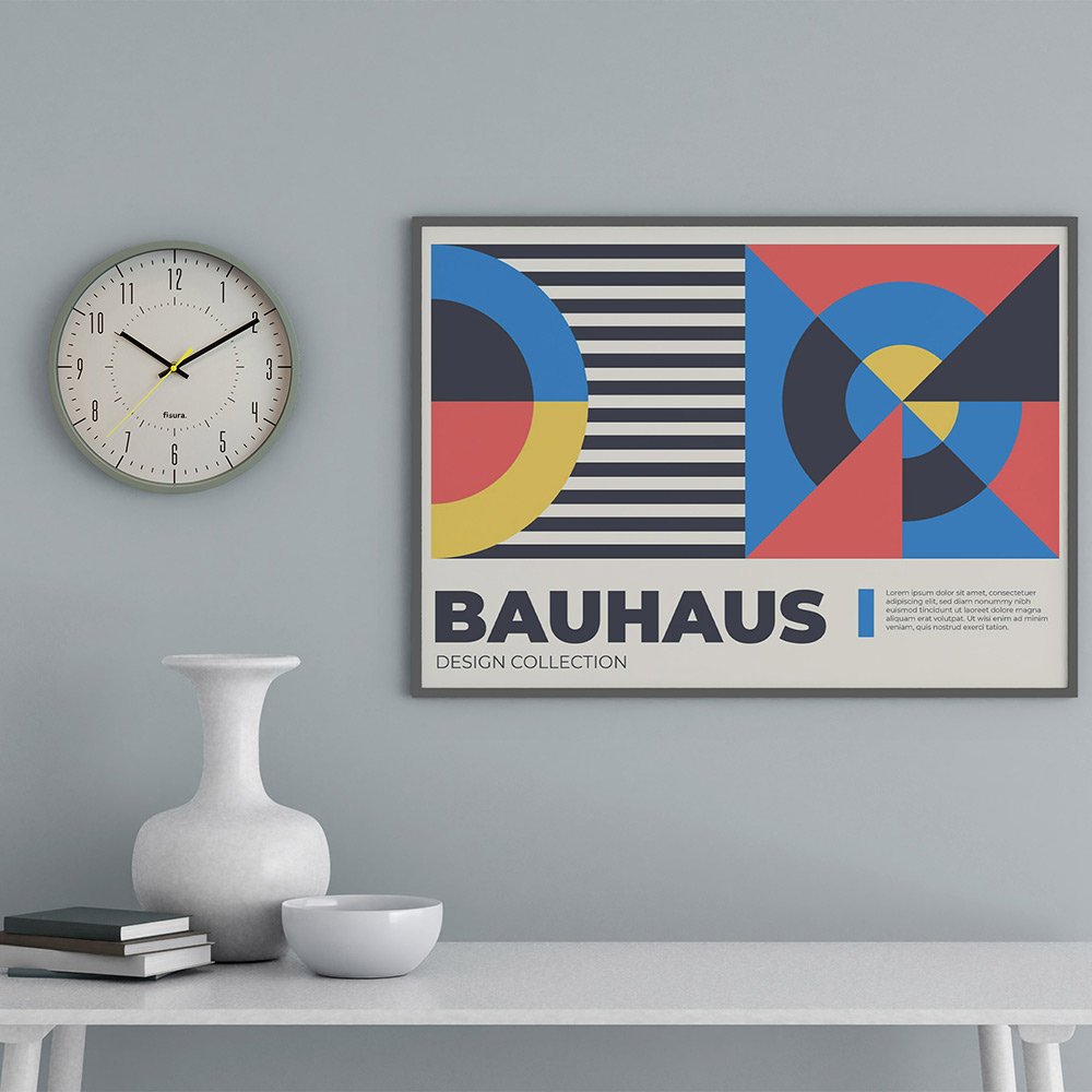 Wandklok 30 cm Gimpo clock grijs