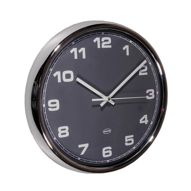 Retro wandklok iron grey