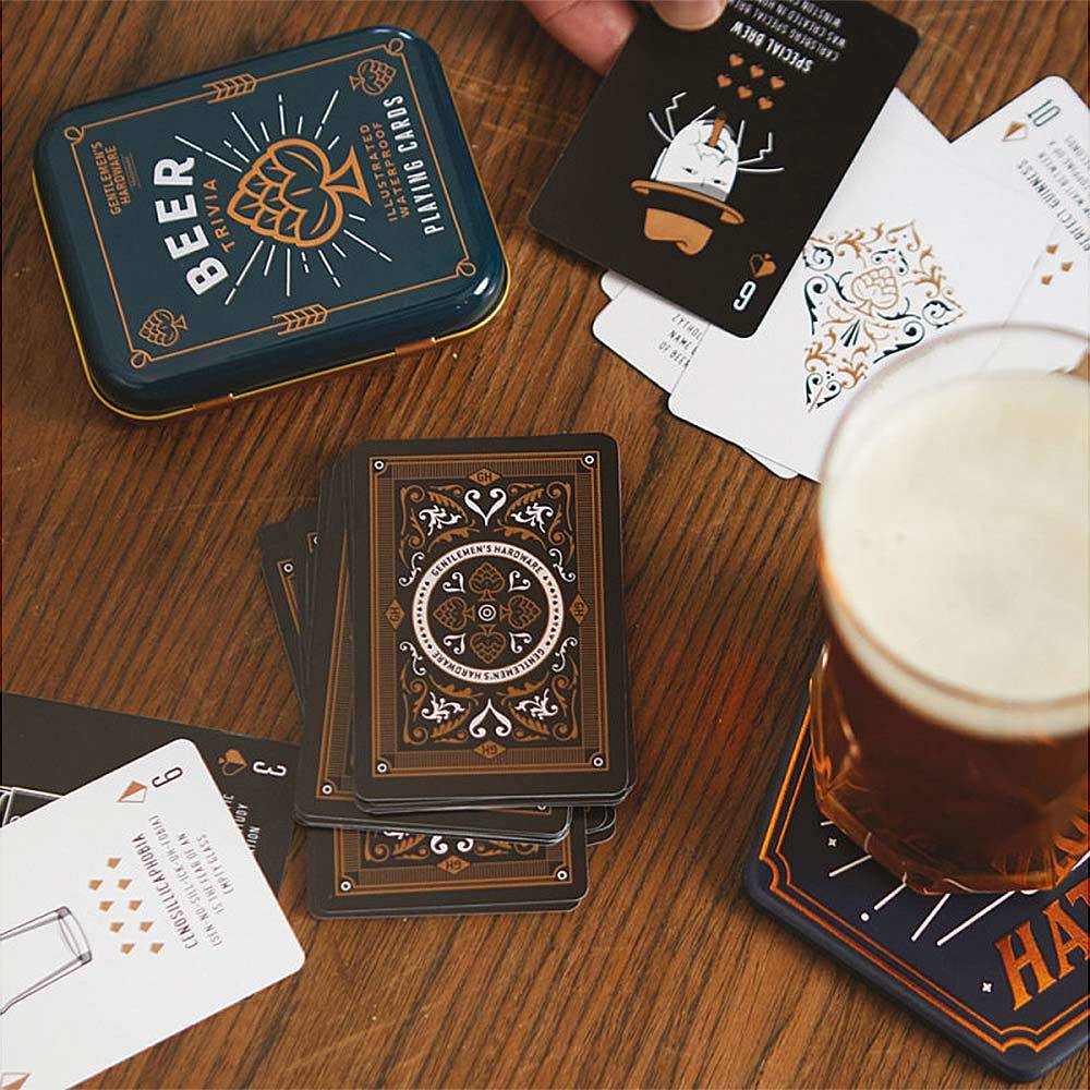 Retro games beer trivia playing cards