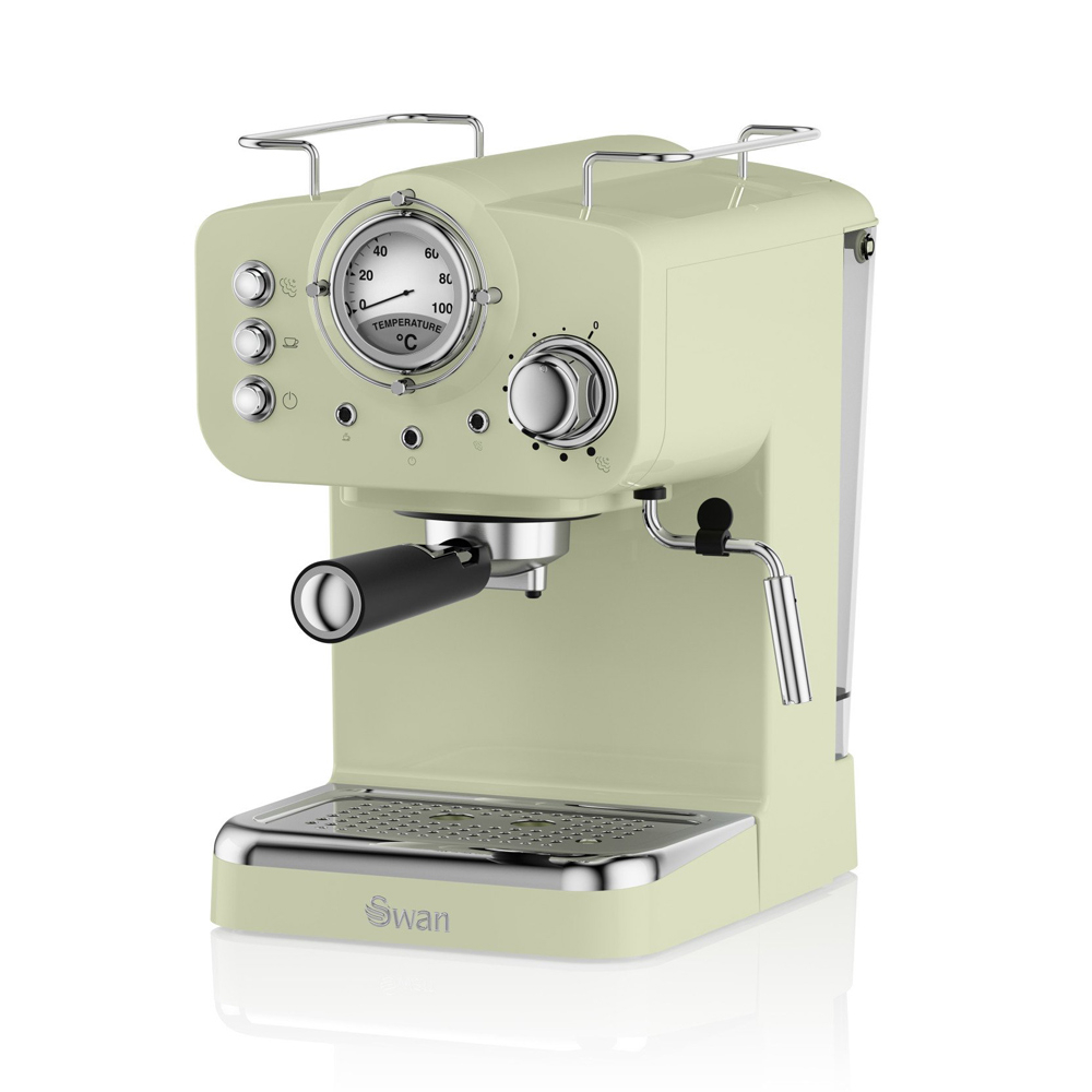 Retro espressomachine groen