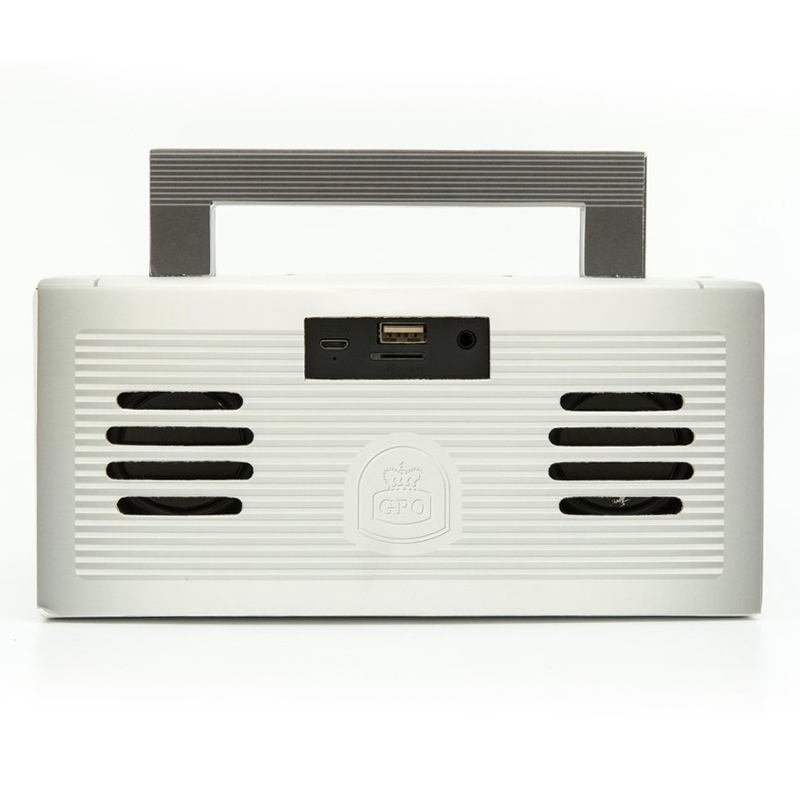 GPO Bronx Bluetooth Speaker Boombox Zilver