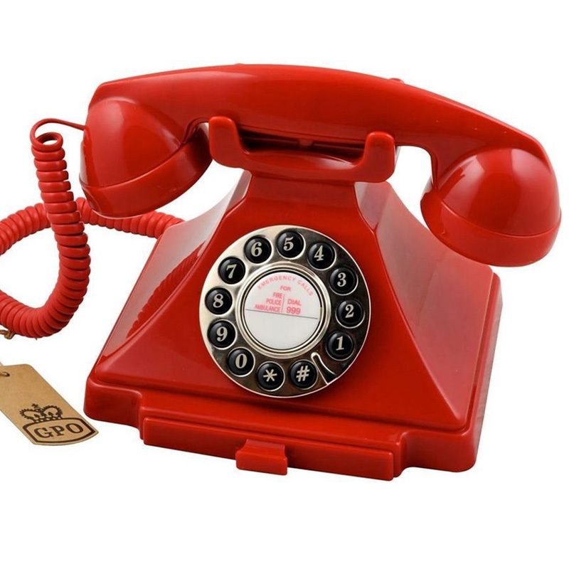 Carrington retro telefoon rood