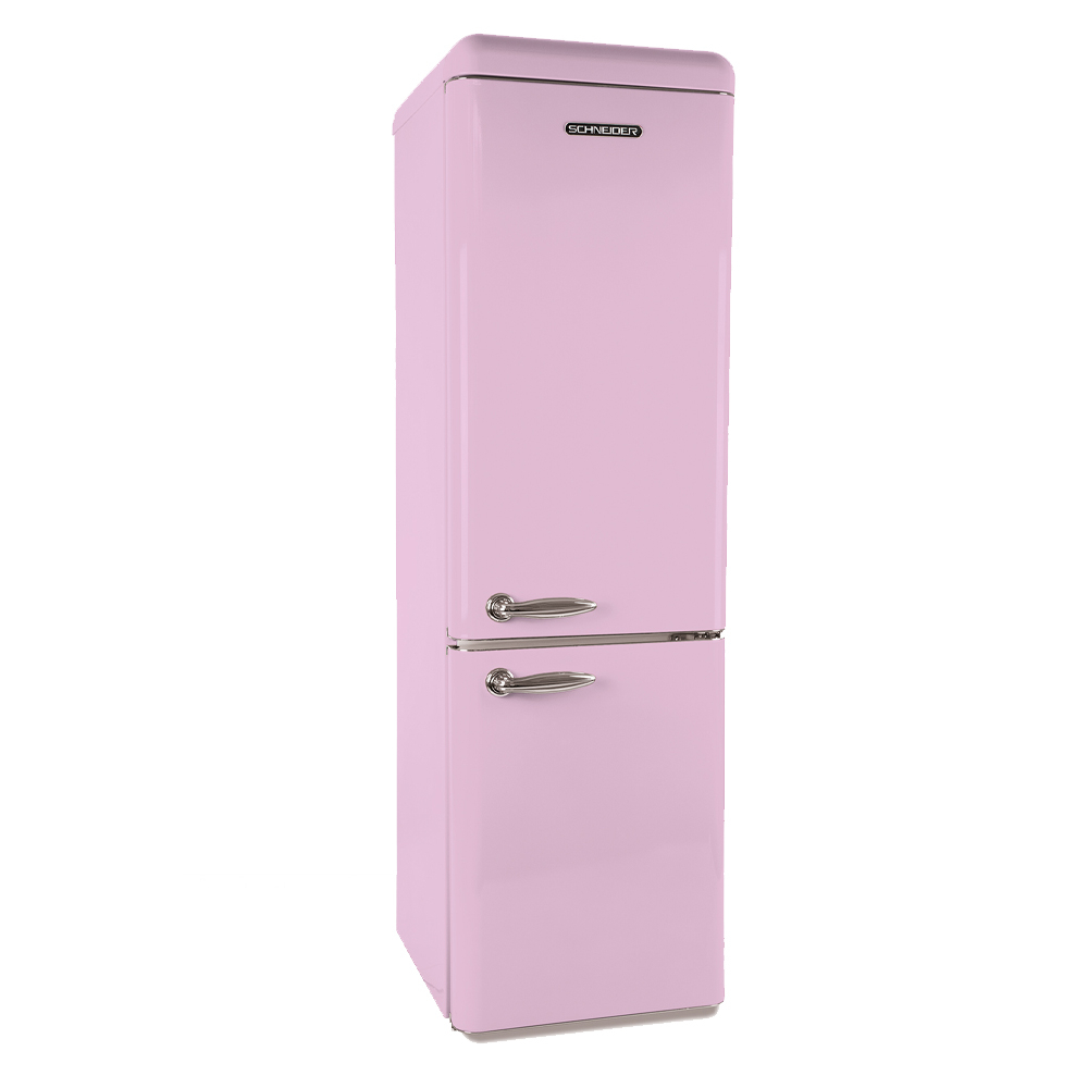 Schneider SCB 300 V retro koelkast roze - Retro koel-vriescombinatie
