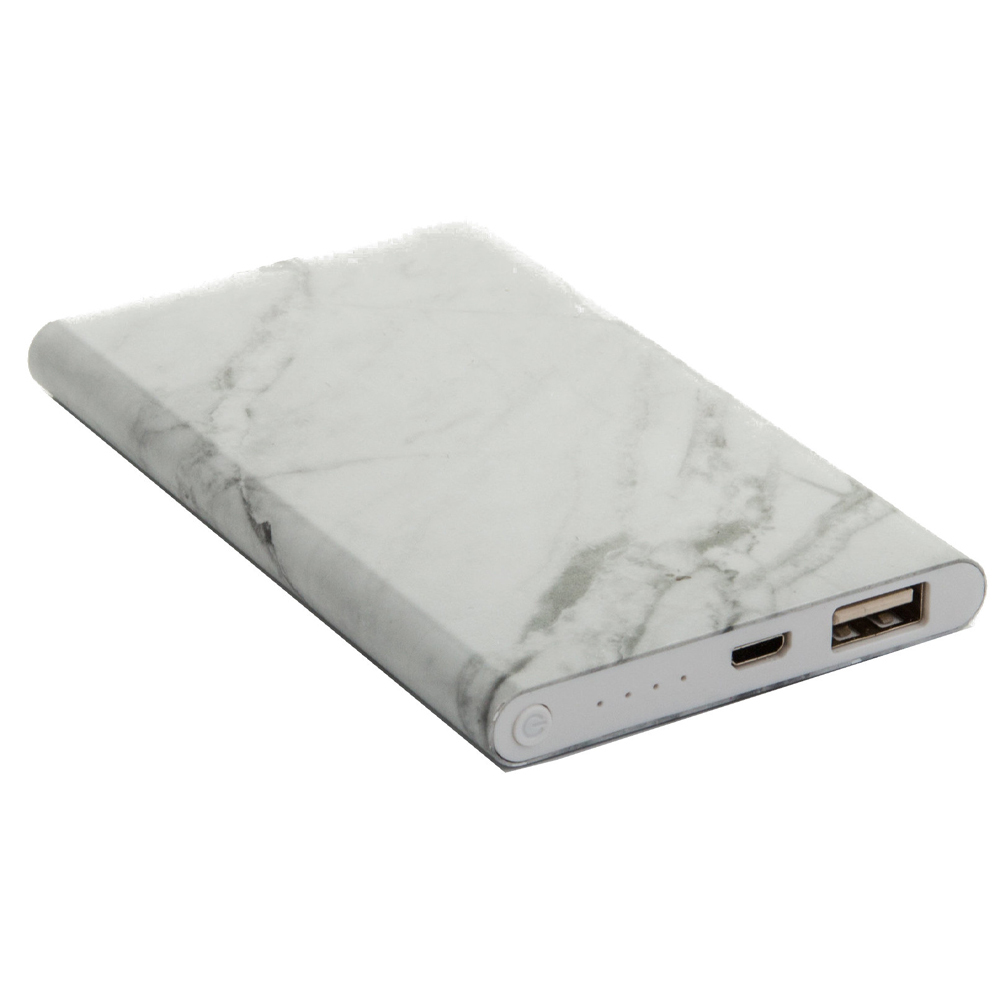 Powerbank white marble