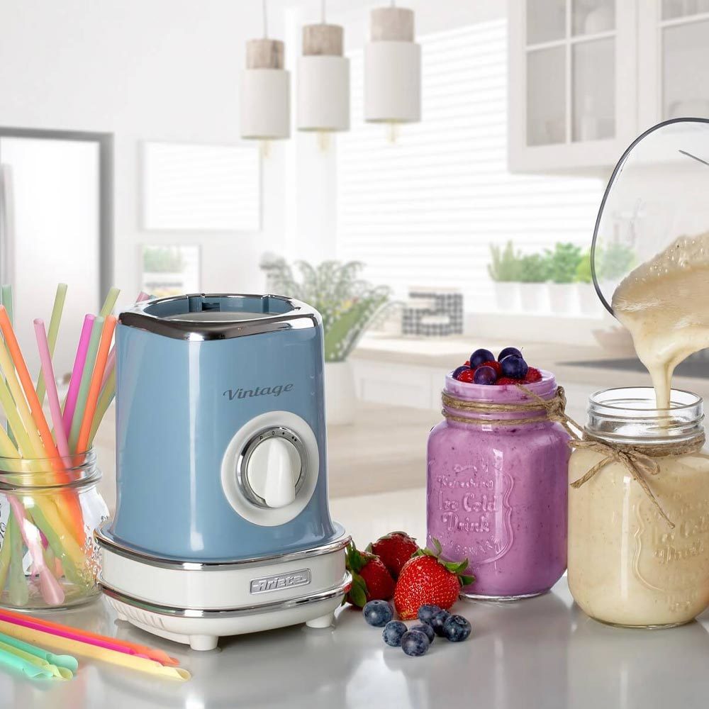 Retro blender blauw