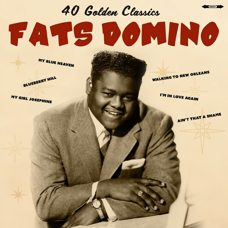 Fats Domino - 40 Golden Classics LP - Dubbel LP met legendarische R&B, Rock & Roll en Bluesmuziek