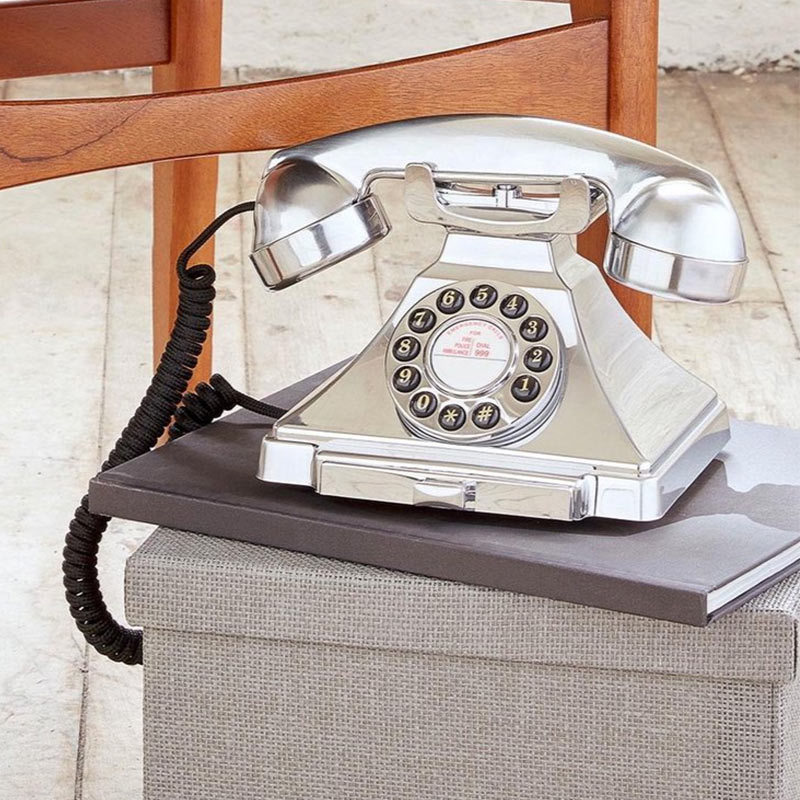 Retro telefoon chroom