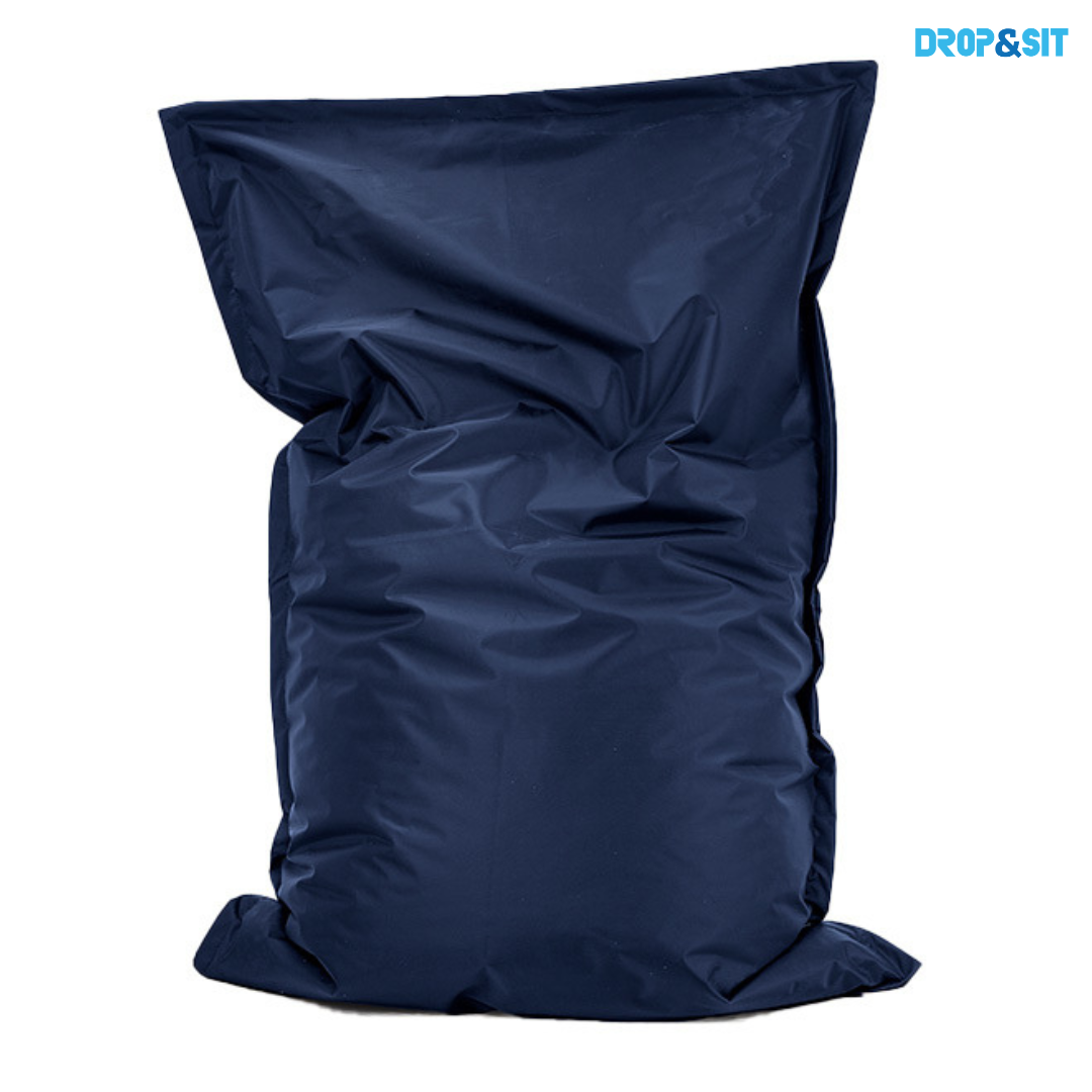 Drop&Sit zitzak, donkerblauw, voor binnen en buiten, 100 x 150 cm