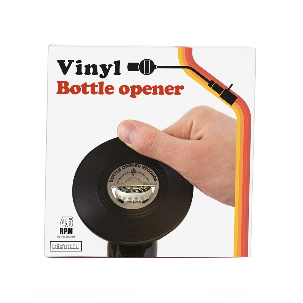 Gift Republic Vinyl Flesopener - Musthave voor de echte vinyl freaks! 