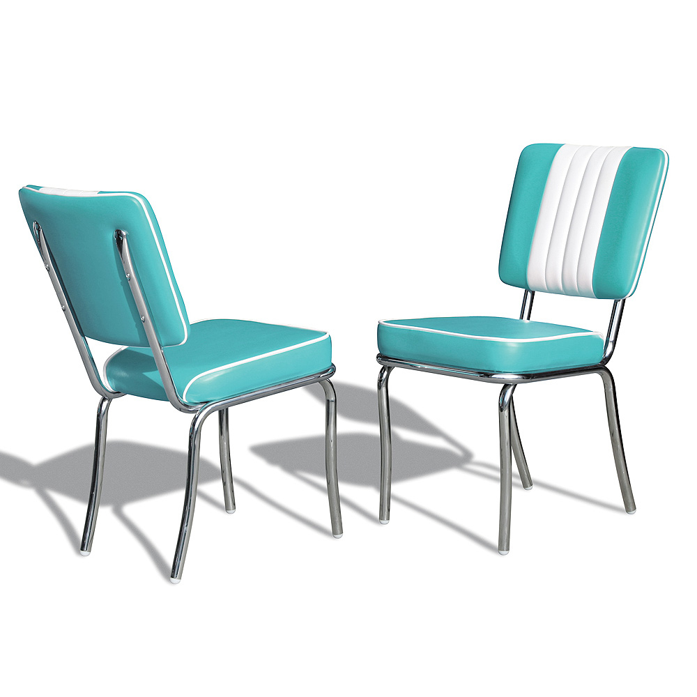 Bel Air Retro Eetkamerstoel CO-24 Turquoise