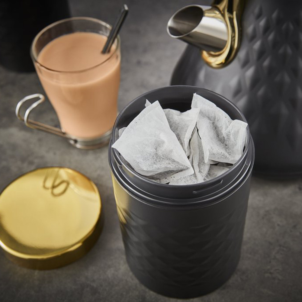 Swan Gatsby retro opbergblikken set van 3 zwart