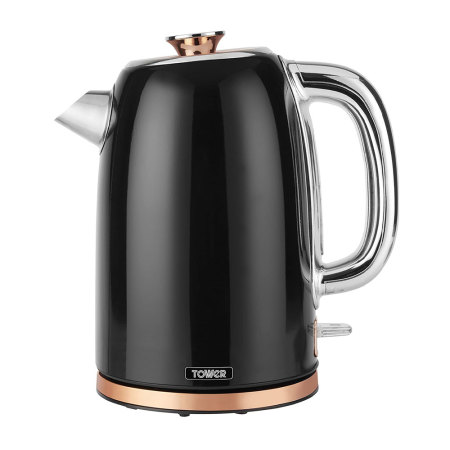 Waterkoker 1.7 liter bottega rose gold zwart - 2e kans