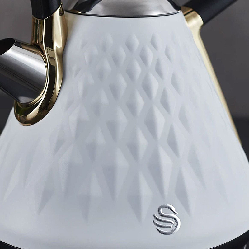 Swan Gatsby pyramid waterkoker 1.7 liter wit