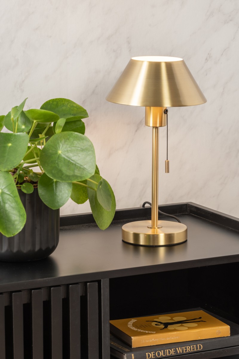 Gouden retro bureaulamp