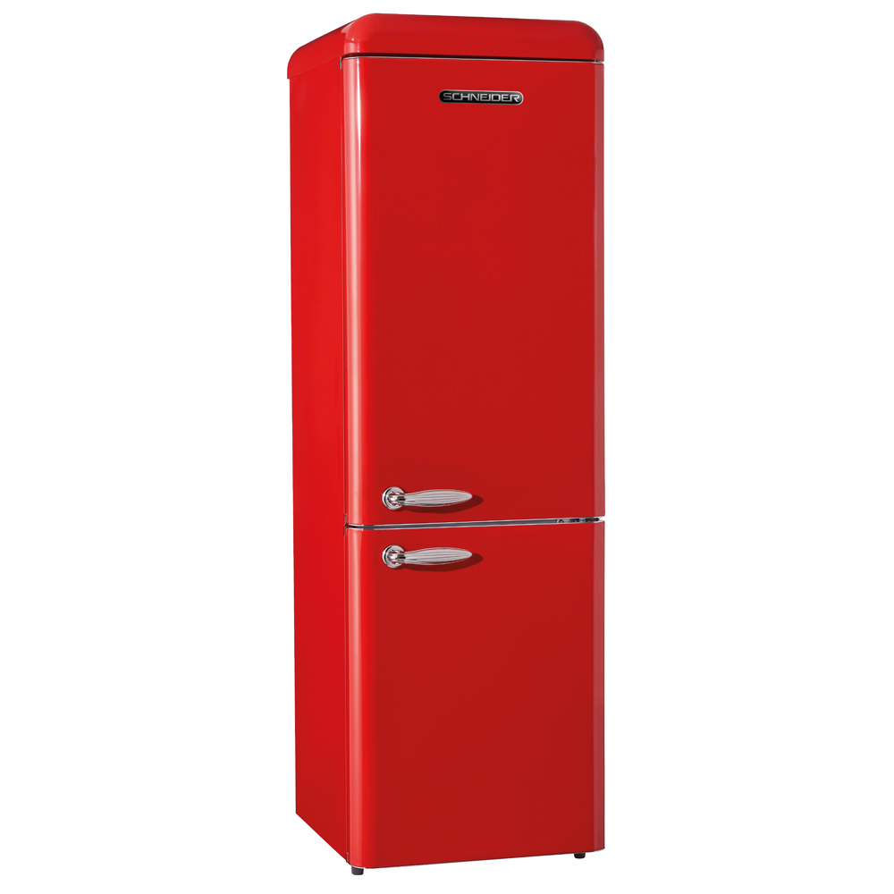 Schneider SCCB 250 V Retro Koelkast Fire Red