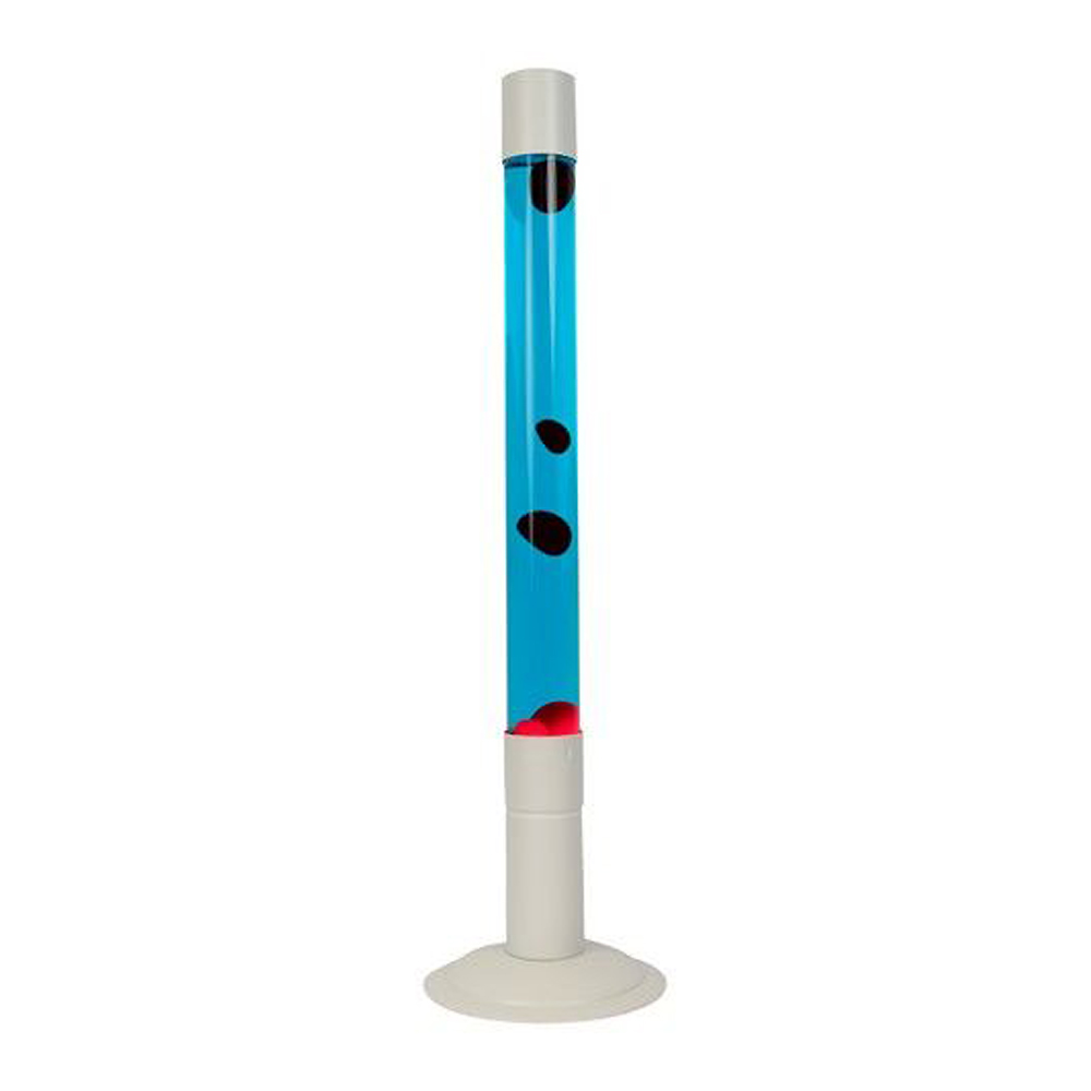 Fisura retro XXL vloer lavalamp - blauw/rood