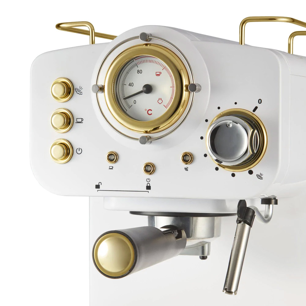 Swan Gatsby retro espressomachine wit