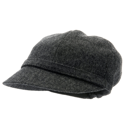 CTH Ericson Helena Sr Newsgirl Cap Moon Shetland Graphite