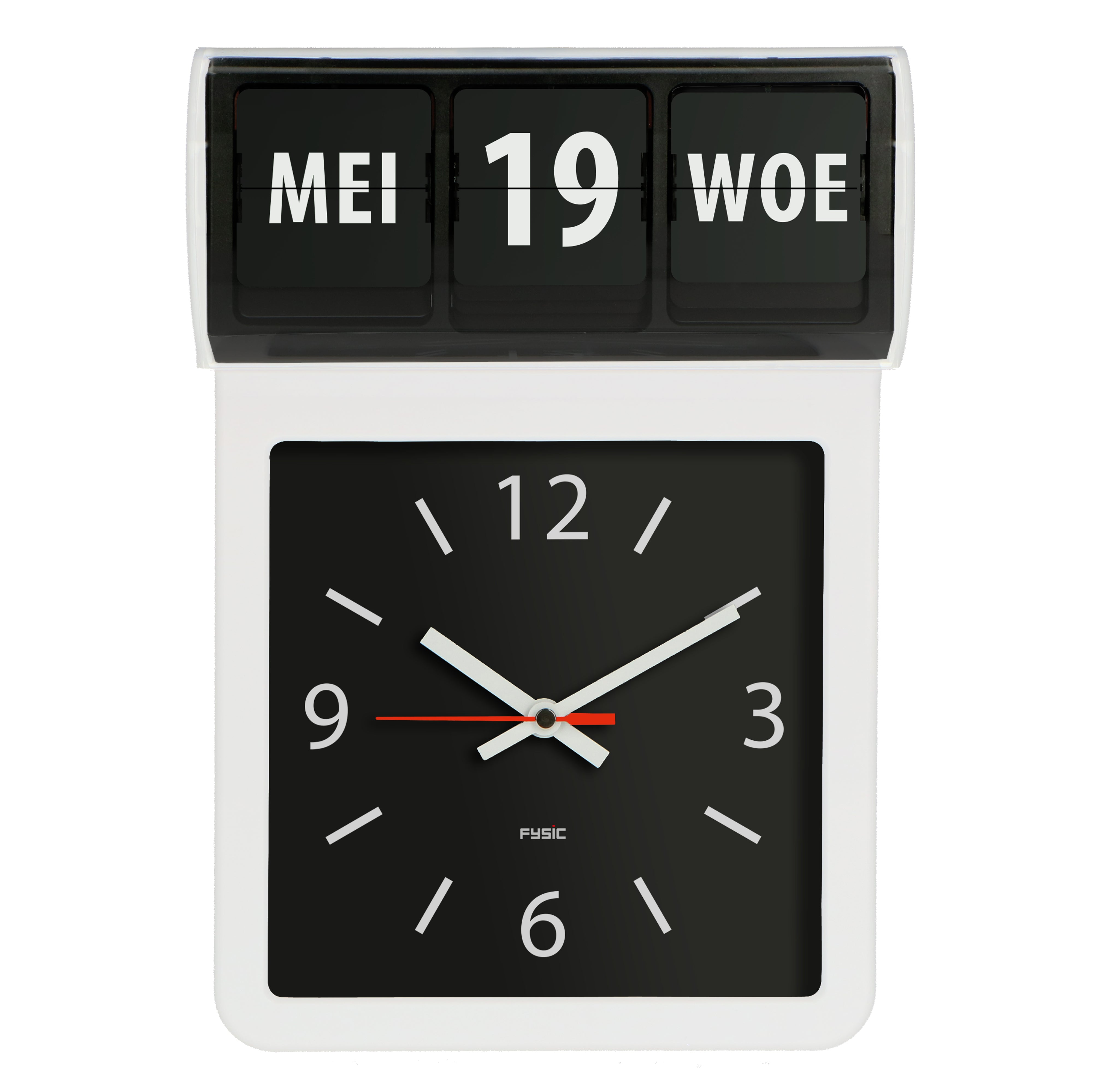 Flip kalender klok 