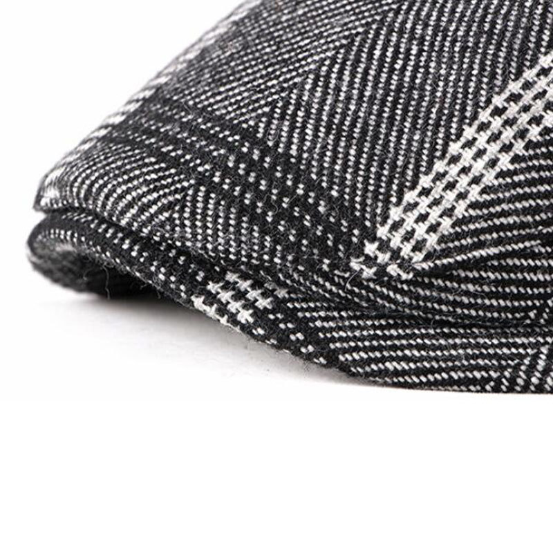 Torino 1972 Flat Cap One Size Zwart - Warme en comfortabele platte pet