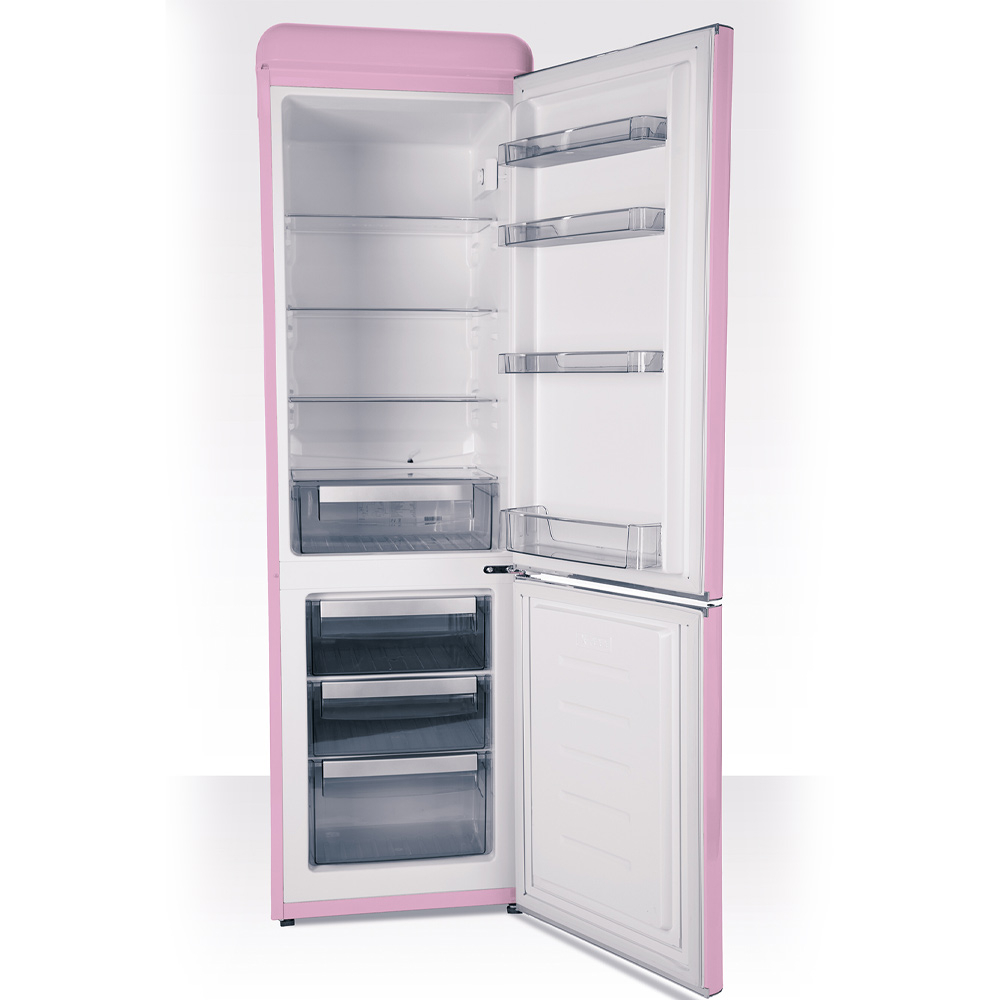 Schneider SCB 300 V retro koelkast roze - Retro koel-vriescombinatie