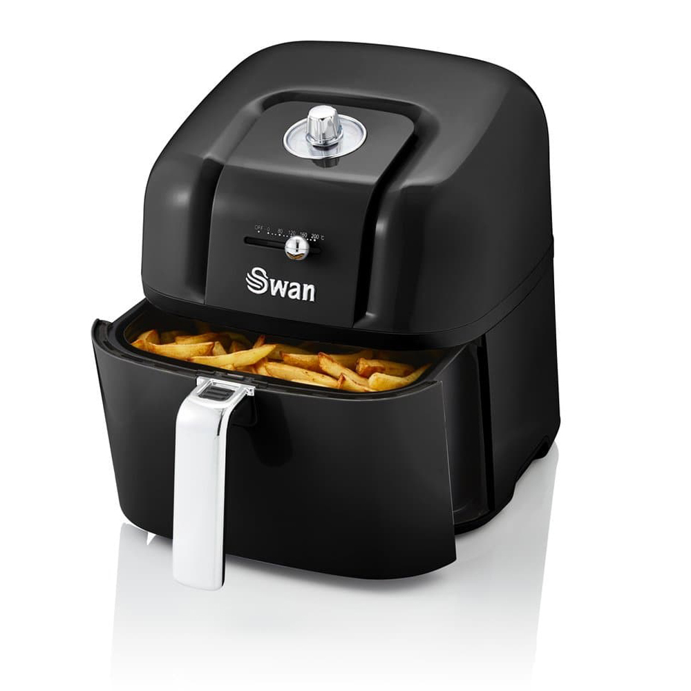 Swan Retro 6 Liter AirFryer Zwart 