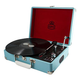GPO Attache USB platenspeler sky blue