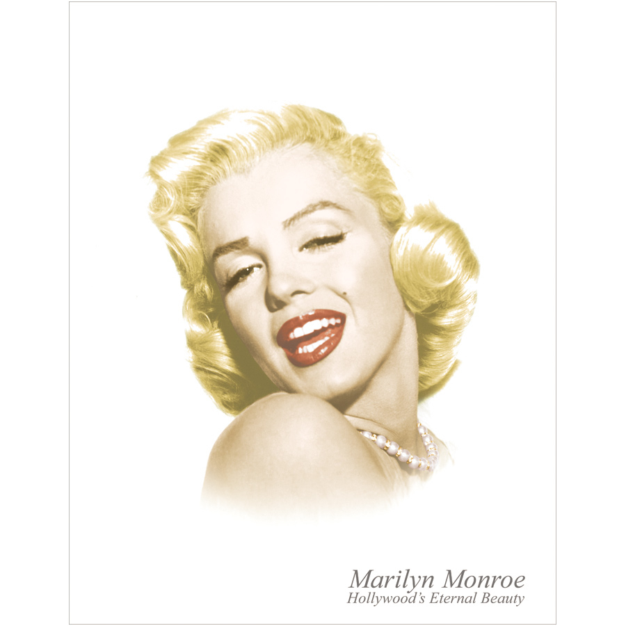 Metalen retro bord - Marilyn Monroe