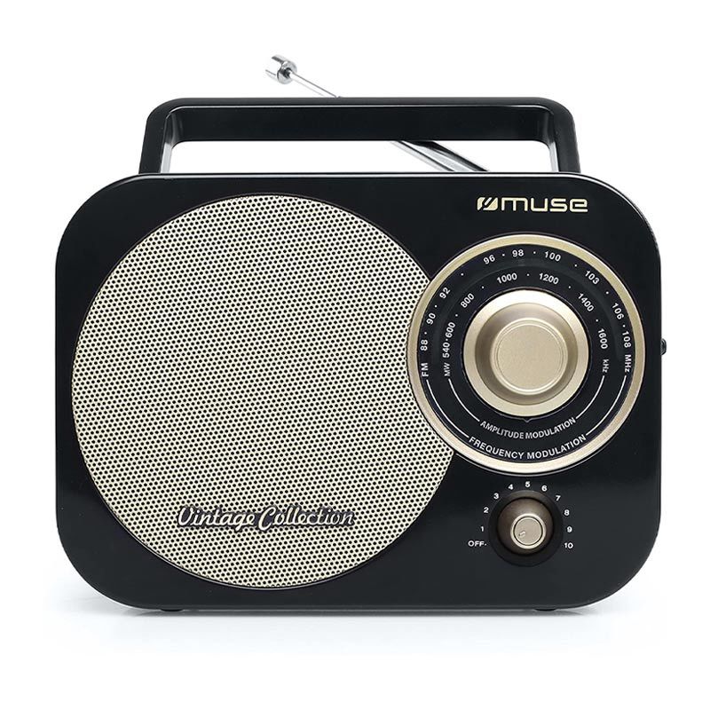 Muse M-055RB Retro Draagbare Radio Zwart