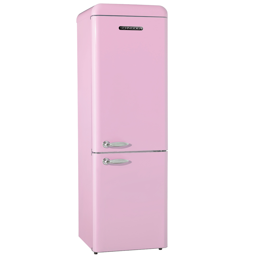 Schneider SCCB 250 V Retro Koelkast Roze