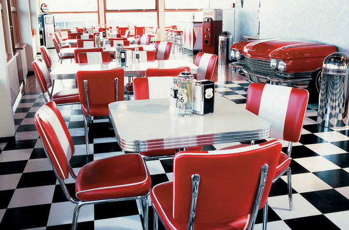 Bel Air Retro Eetkamerstoel CO-24 Rood