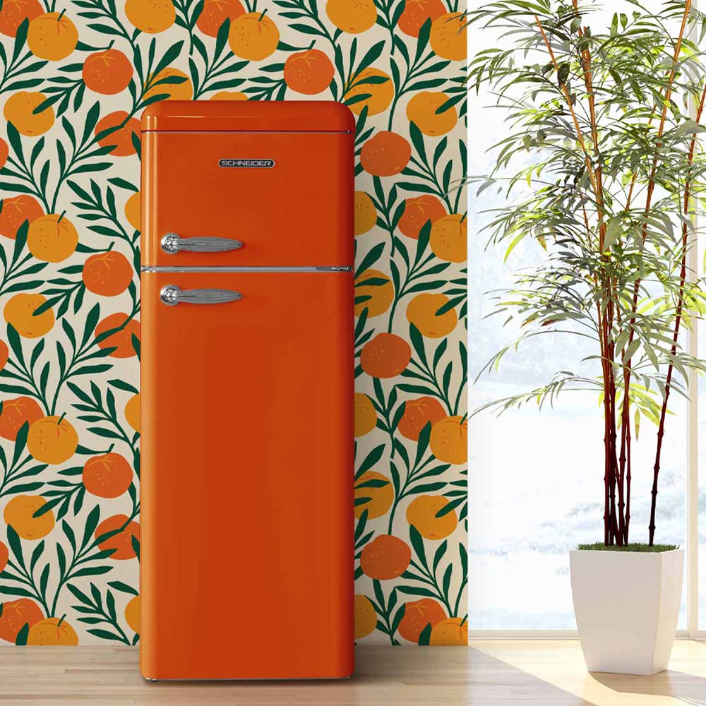 Schneider SCDD 208 V Retro Koelkast Florida Orange