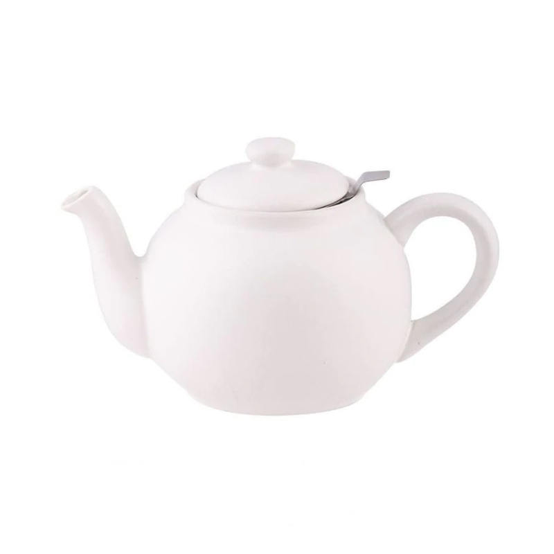 Retro theepot 0.9 liter wit