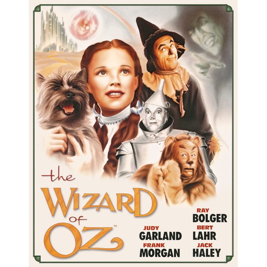Metalen retro bord - Wizard of Oz