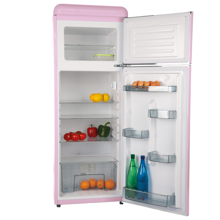 Schneider SCDD 208 V Retro Koelkast Roze